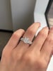 Kaitlyn  Half Pave Wedding Ring Lifestyle Image