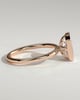 Katya - Radiant Bezel Solitaire with Petal Gallery Engagement Ring - 18k Rose Gold