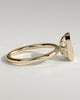 Katya - Radiant Bezel Solitaire with Petal Gallery Engagement Ring - 18k Yellow Gold