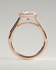 Kaylah  Bezel Set Round Solitaire - 18k Rose Gold