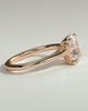 Kelsey - Trellis Elongated Cushion Solitaire - 18k Rose Gold