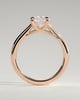 Kelsey - Trellis Elongated Cushion Solitaire - 18k Rose Gold