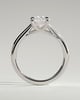 Kelsey - Trellis Elongated Cushion Solitaire - 18k White Gold