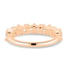 Lana - Round and Marquise Accent Wedding Ring - 18k Rose Gold