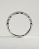 Lana - Angled Marquise Round Accent Stone Wedding Ring - 18k White Gold