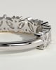 Lana - Angled Marquise Round Accent Stone Wedding Ring - 18k White Gold