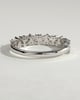 Lana - Angled Marquise Round Accent Stone Wedding Ring - 18k White Gold