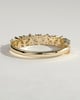 Lana - Angled Marquise Round Accent Stone Wedding Ring - 18k Yellow Gold
