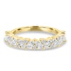 Lana - Round and Marquise Accent Wedding Ring - 18k Yellow Gold