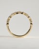 Lana - Angled Marquise Round Accent Stone Wedding Ring - 18k Yellow Gold