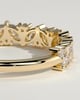 Lana - Angled Marquise Round Accent Stone Wedding Ring - 18k Yellow Gold