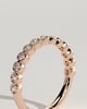 Laurie - Round Bezel Set Wedding Ring - 18k Rose Gold Straight