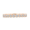 Laurie - Petite Bezel Ring - 18k Rose Gold Straight