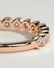 Laurie - Round Bezel Set Wedding Ring - 18k Rose Gold Straight