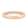 Laurie - Petite Bezel Ring - 18k Rose Gold Straight