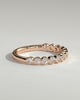 Laurie - Round Bezel Set Wedding Ring - 18k Rose Gold Straight