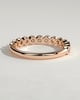 Laurie - Round Bezel Set Wedding Ring - 18k Rose Gold Straight