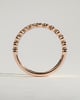 Laurie - Round Bezel Set Wedding Ring - 18k Rose Gold Straight
