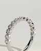 Laurie - Round Bezel Set Wedding Ring - 18k White Gold Straight
