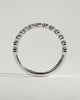 Laurie - Round Bezel Set Wedding Ring - 18k White Gold Straight