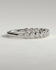 Laurie - Round Bezel Set Wedding Ring - 18k White Gold Straight