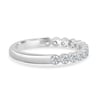 Laurie - Petite Bezel Ring - 18k White Gold Straight