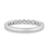 Laurie - Petite Bezel Ring - 18k White Gold Straight