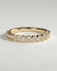 Laurie - Round Bezel Set Wedding Ring - 18k Yellow Gold Straight