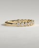 Laurie - Round Bezel Set Wedding Ring - 18k Yellow Gold Straight