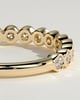 Laurie - Round Bezel Set Wedding Ring - 18k Yellow Gold Straight