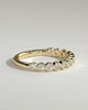 Laurie - Round Bezel Set Wedding Ring - 18k Yellow Gold Straight