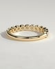 Laurie - Round Bezel Set Wedding Ring - 18k Yellow Gold Straight