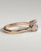 Lena - Cushion with Round Accent Stones - 18k Rose Gold