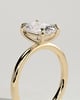 Leonora - Elongated Cushion Solitaire - 18k Yellow Gold