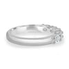 Levi - 5 Stone East West Oval Wedding Band - 18k White Gold