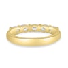 Levi - 5 Stone East West Oval Wedding Band - 18k Yellow Gold