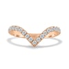 Liana - Deep V Pav Ring - 18k Rose Gold