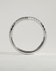 Liana - Half Pave Deep V Band Wedding Ring - 18k White Gold