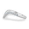 Liana - Deep V Pav Ring - 18k White Gold