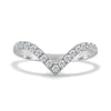Liana - Deep V Pav Ring - 18k White Gold
