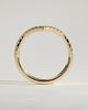 Liana - Half Pave Deep V Band Wedding Ring - 18k Yellow Gold