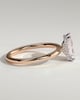 Liberty - Radiant Solitaire with Wrap Around Hidden Halo - 18k Rose Gold / 18k White Gold