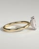 Liberty - Radiant Solitaire with Wrap Around Hidden Halo - 18k Yellow Gold / 18k White Gold