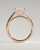 Lilith - 4 Claw Princess Solitaire - 18k Rose Gold