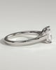 Lilith - 4 Claw Princess Solitaire - 18k White Gold