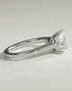 Lilith - 4 Claw Princess Solitaire - 18k White Gold