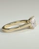 Lilith - 4 Claw Princess Solitaire - 18k Yellow Gold