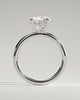 Lilly  4 Claw Round Solitaire - 18k White Gold