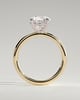 Lilly  4 Claw Round Solitaire - 18k Yellow Gold / 18k White Gold
