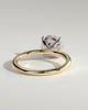 Lilly  4 Claw Round Solitaire - 18k Yellow Gold / 18k White Gold